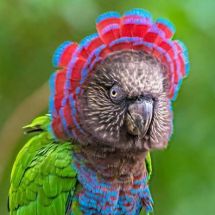 Hawk-headed parrot (Red-fan parrot)